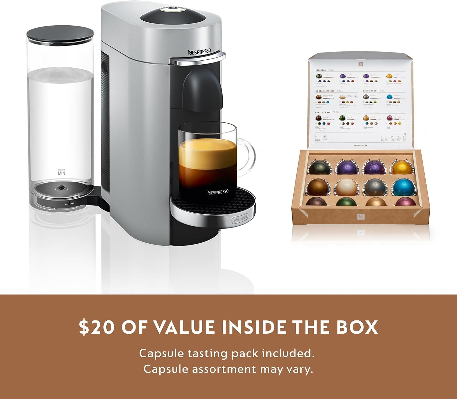 image:imageDeLonghi Nespresso Vertuo Plus Coffee and Espresso Maker by DeLonghi Titan