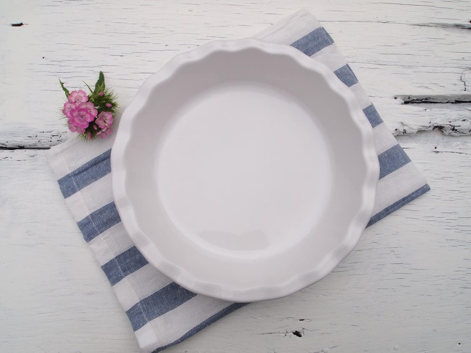 image:imageEmile Henry Pie Dish 9 Burgundy RedWhite