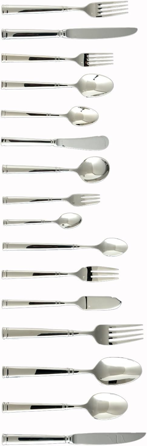 image:imageFortessa Bistro 1810 Stainless Steel Flatware Serving Spoon 89InchSilverServing Fork