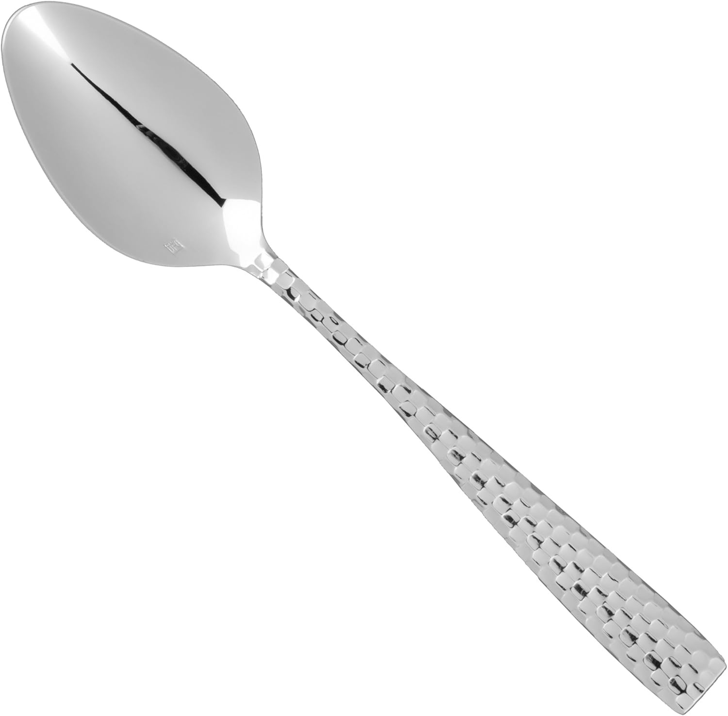 image:imageFortessa Lucca Faceted 1810 Stainless Steel Flatware Serving Spoon 9InchLucca Faceted