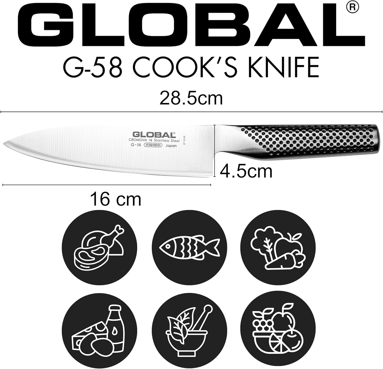 image:imageGlobal 6 Chefs Knife6