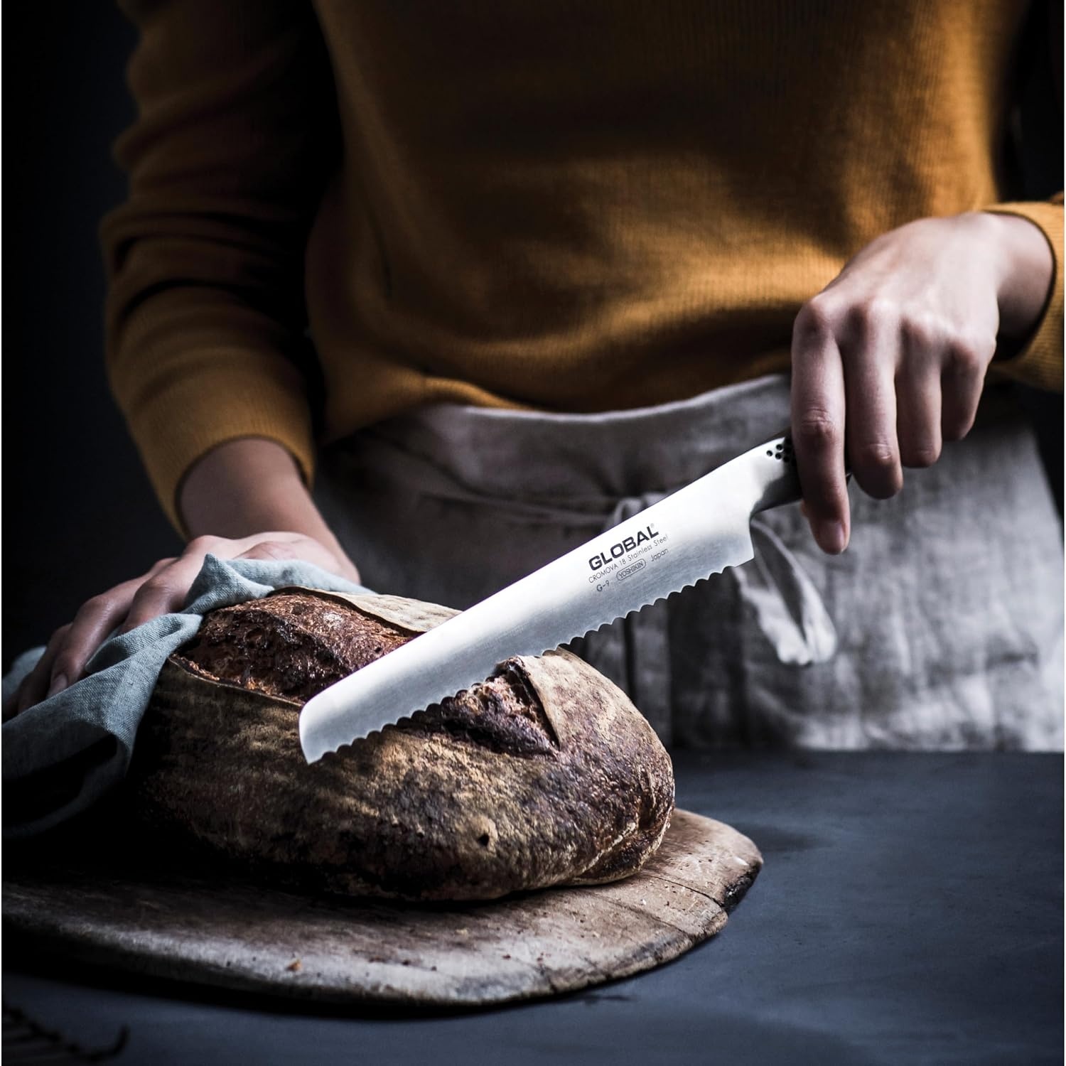 image:imageGlobal G9834 inch 22cm Bread Knife 875 Stainless Steel85