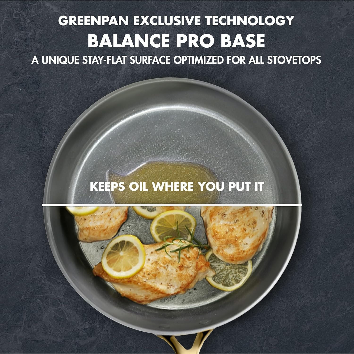image:imageGreenPan GP5 Hard Anodized Healthy Ceramic Nonstick 14 Piece Cookware Pots and Pans SetHeavy Gauge Scratch ResistantStayFlat Surface Induction Mirror Finish HandleOven SafePFASFree BlueCharcoal Gray