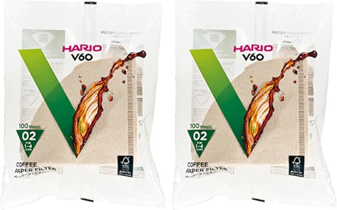 image:imageHario V60 Paper Coffee Filter Size 02 White 40ct BoxNatural