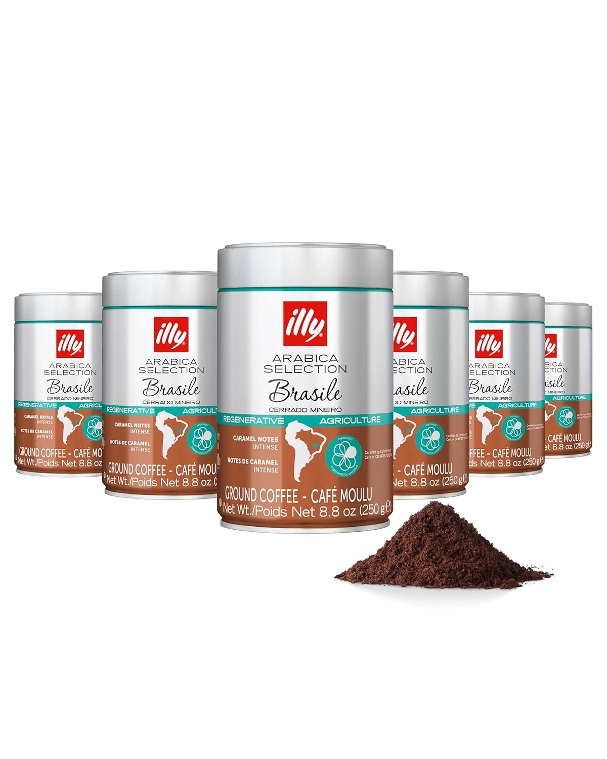 image:imageIlly Caffe Medium Roast Espresso Classico Ground Coffee 88 OZBrasile Regenerative Agriculture