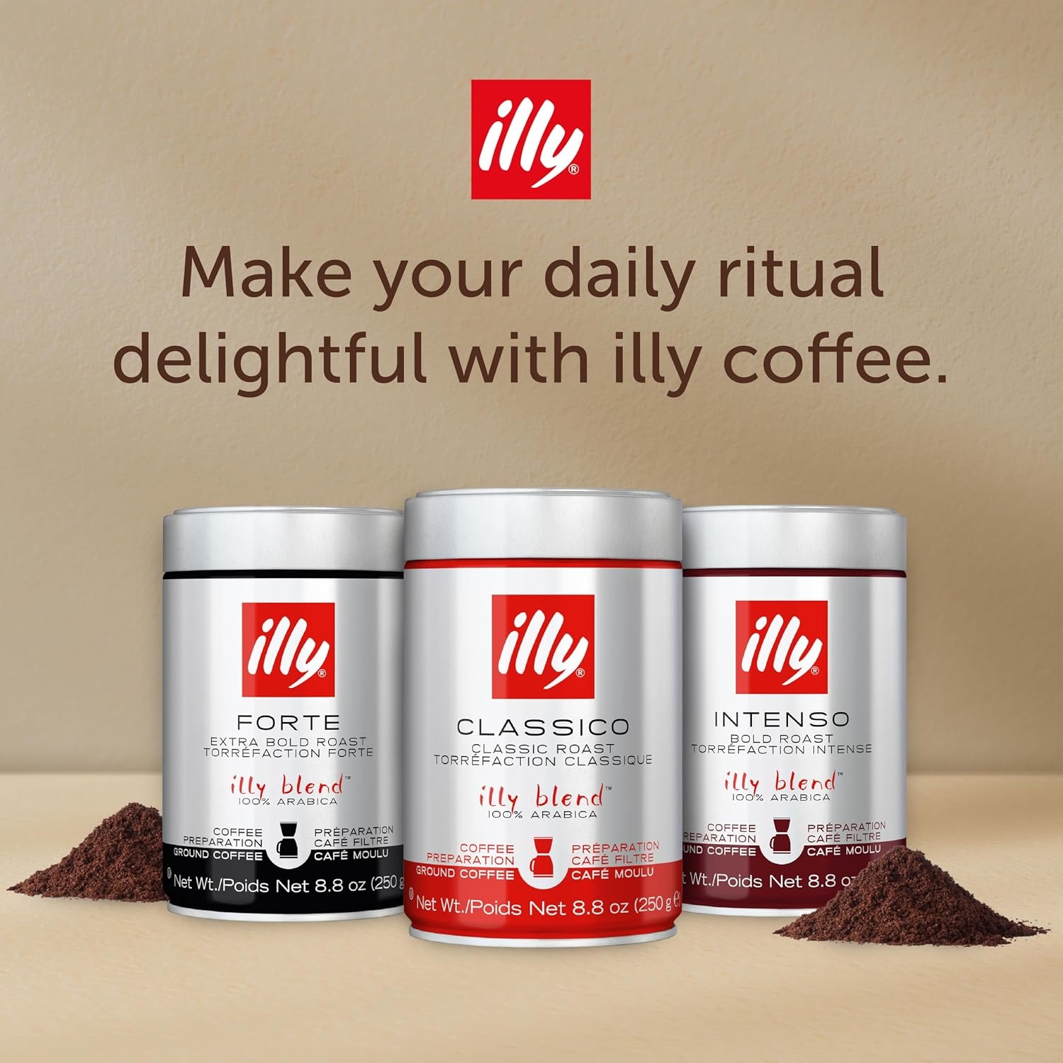 image:imageIlly Caffe Medium Roast Espresso Classico Ground Coffee 88 OZIntenso Bold Roast Ground Drip