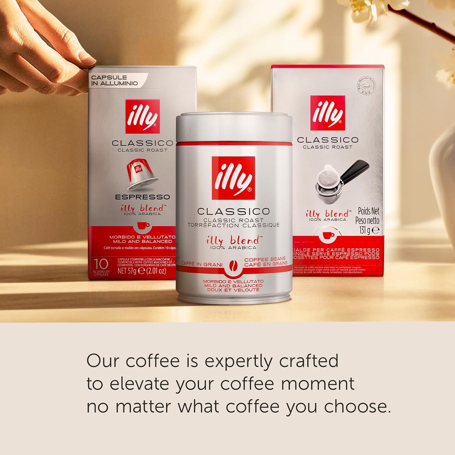 image:imageIlly Caffe Medium Roast Espresso Classico Ground Coffee 88 OZIntenso Bold Roast Ground Moka
