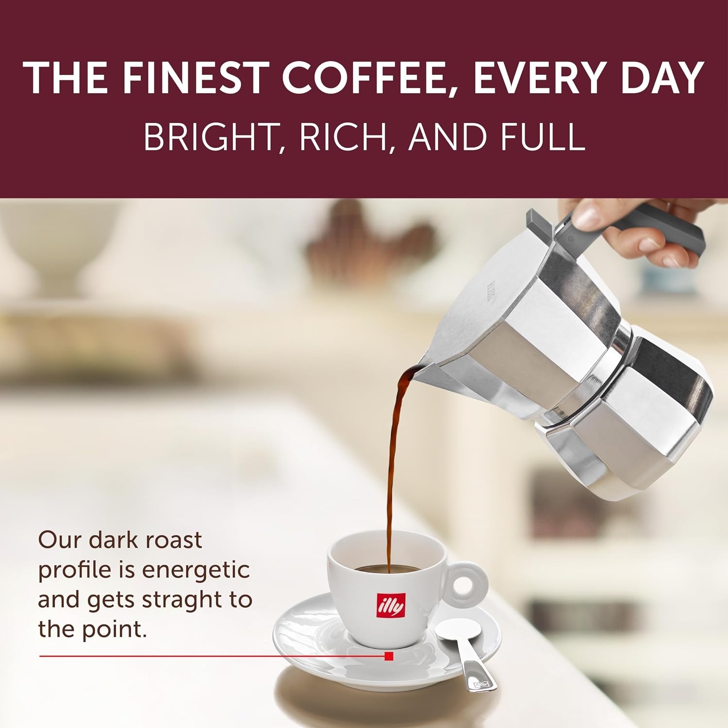 image:imageIlly Caffe Medium Roast Espresso Classico Ground Coffee 88 OZIntenso Bold Roast Ground Moka