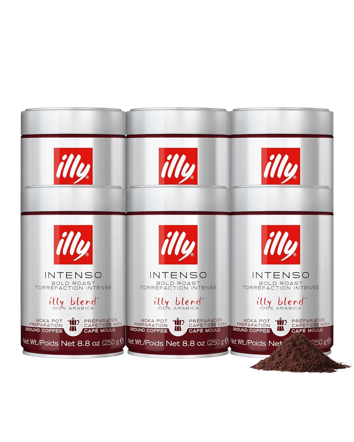 image:imageIlly Caffe Medium Roast Espresso Classico Ground Coffee 88 OZIntenso Bold Roast Ground Moka