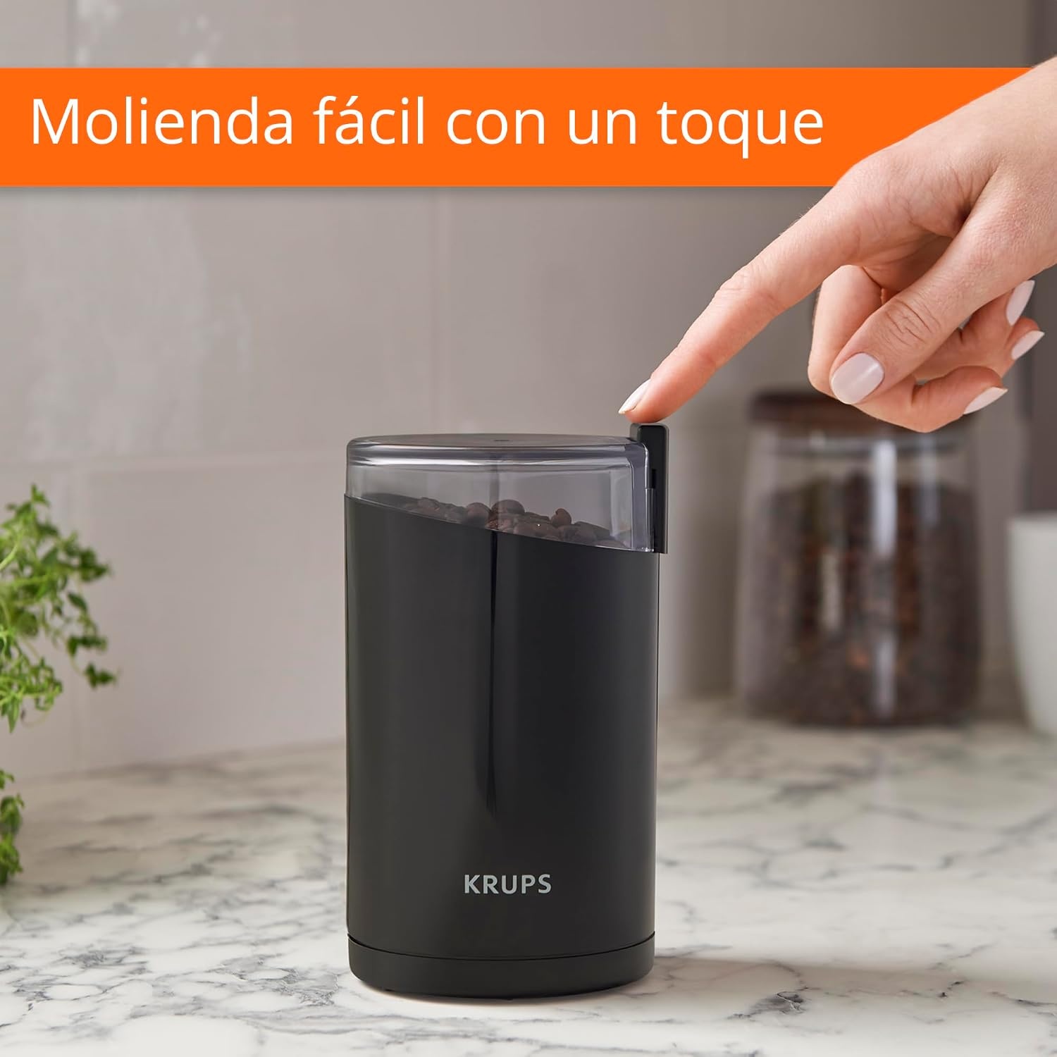 image:imageKRUPS Precision Electric Coffee Grinders 3 oz Capacity 200W Motor Stainless Steel Blades for Uniform Grinding of Beans Herb and Nuts Coffee and Spice Grinder Electric BlackBlack