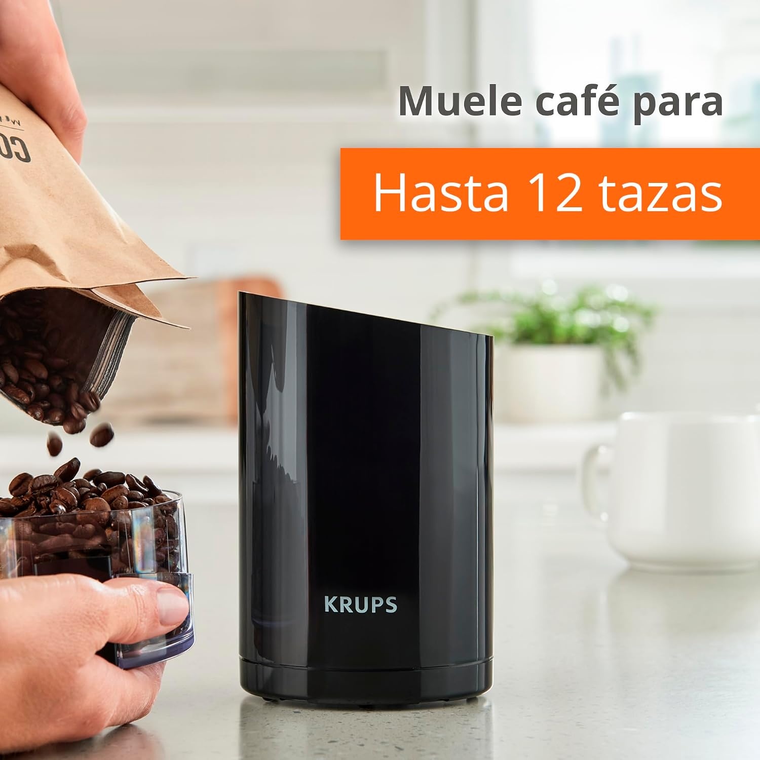 image:imageKRUPS Precision Electric Coffee Grinders 3 oz Capacity 200W Motor Stainless Steel Blades for Uniform Grinding of Beans Herb and Nuts Coffee and Spice Grinder Electric BlackBlack