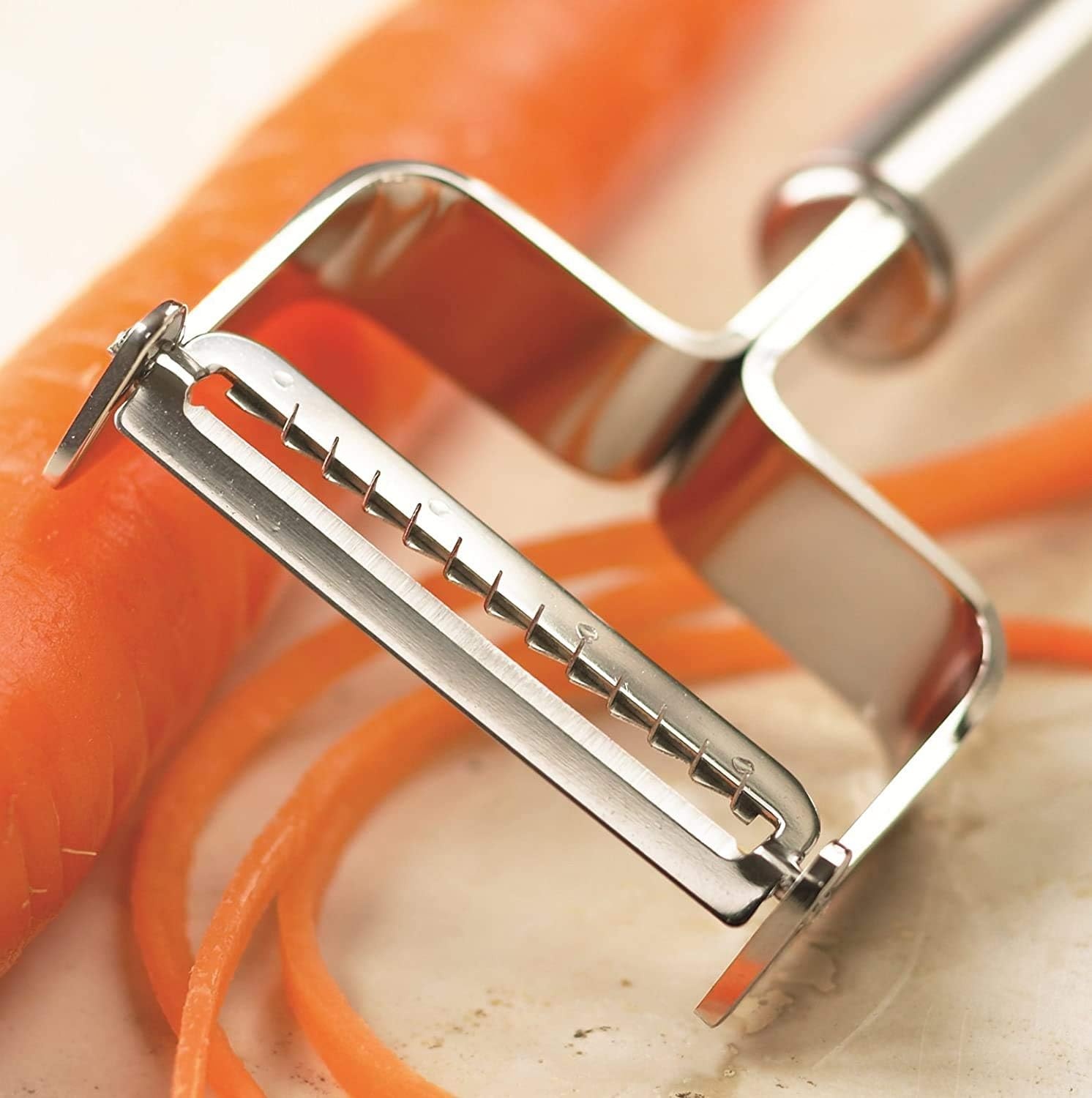 image:imageKuhn Rikon Julienne Peeler with Blade Protector Stainless Steel HandleJulienne Peeler
