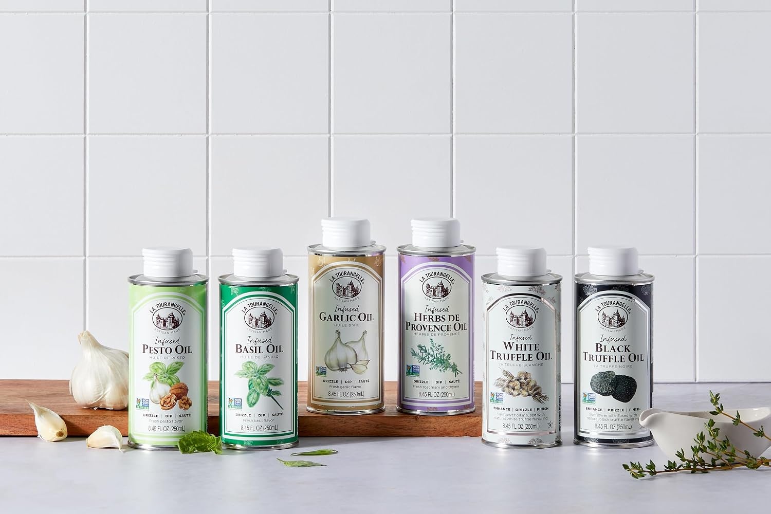 image:imageLa Tourangelle White Truffle Cooking Spray Complex Gourmet Earthy Flavor for Spraying on Pasta Popcorn Vegetables Potatoes and More 5 Fl OzBasil