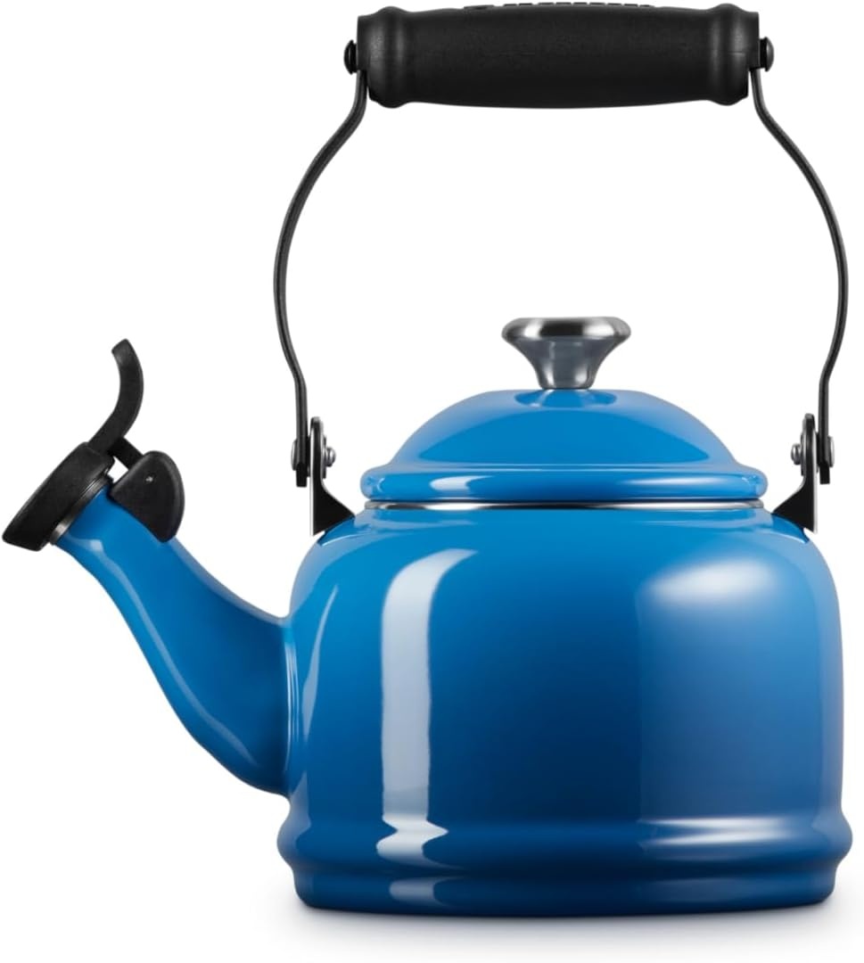 image:imageLe Creuset Enamel On Steel Demi Tea Kettle with Metal Finishes 125 qt FlameMarseille