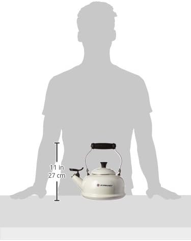 image:imageLe Creuset Enamel On Steel Whistling Tea Kettle 17 qt CeriseWhite