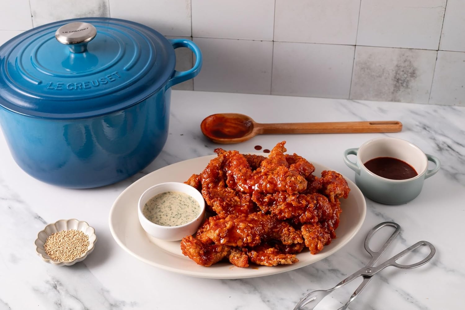image:imageLe Creuset Enameled Cast Iron Signature Deep Round Oven 65 qt ArtichautMarseille
