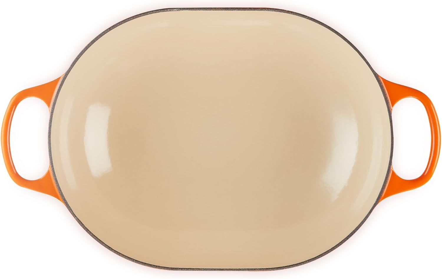 image:imageLe Creuset Enameled Cast Iron Signature Oval Casserole with Lid 375 qt Sea SaltFlame