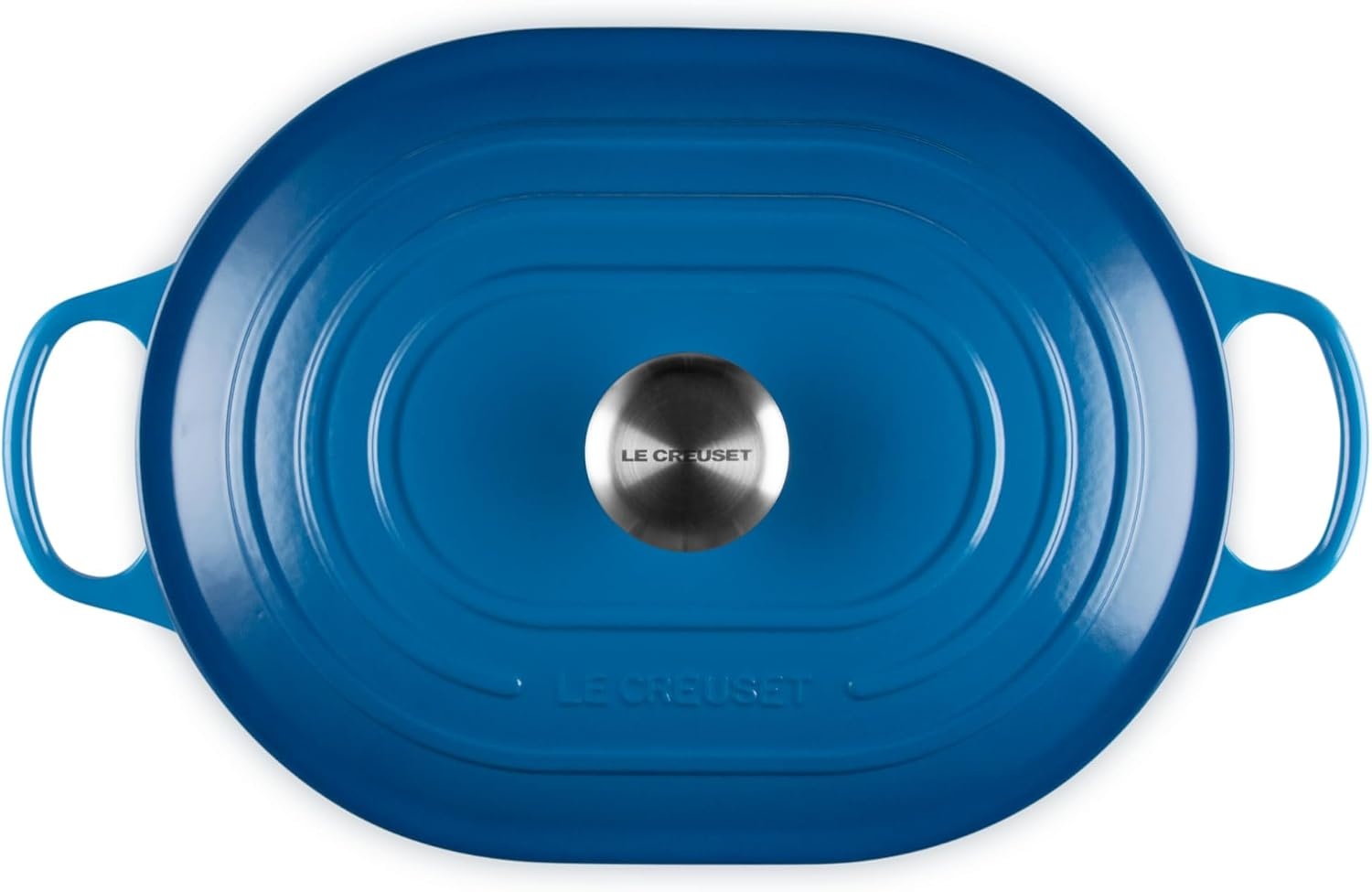 image:imageLe Creuset Enameled Cast Iron Signature Oval Casserole with Lid 375 qt Sea SaltMarseille