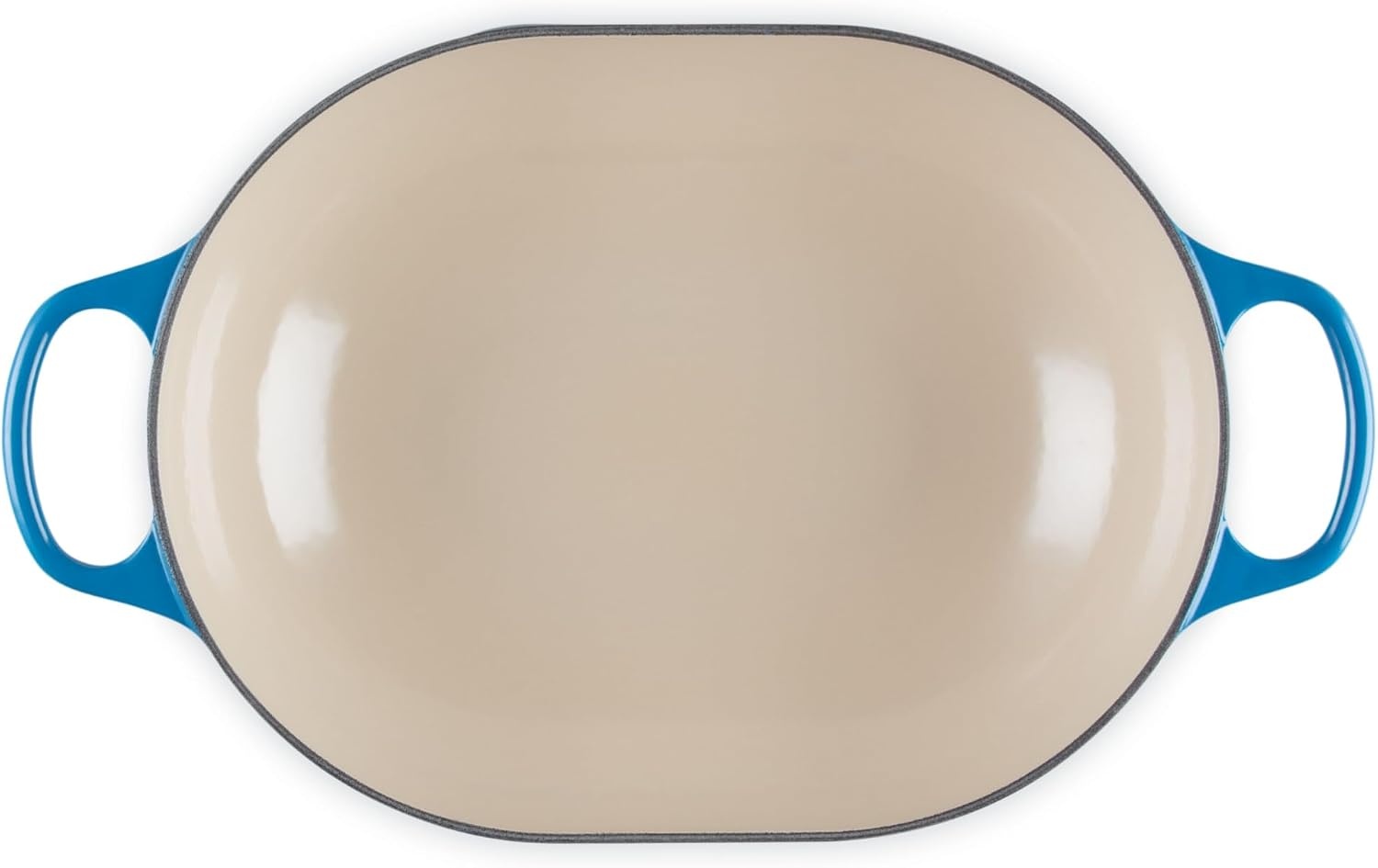 image:imageLe Creuset Enameled Cast Iron Signature Oval Casserole with Lid 375 qt Sea SaltMarseille