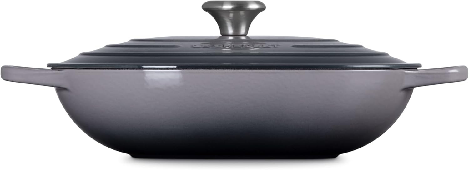 image:imageLe Creuset Enameled Cast Iron Signature Oval Casserole with Lid 375 qt Sea SaltOyster