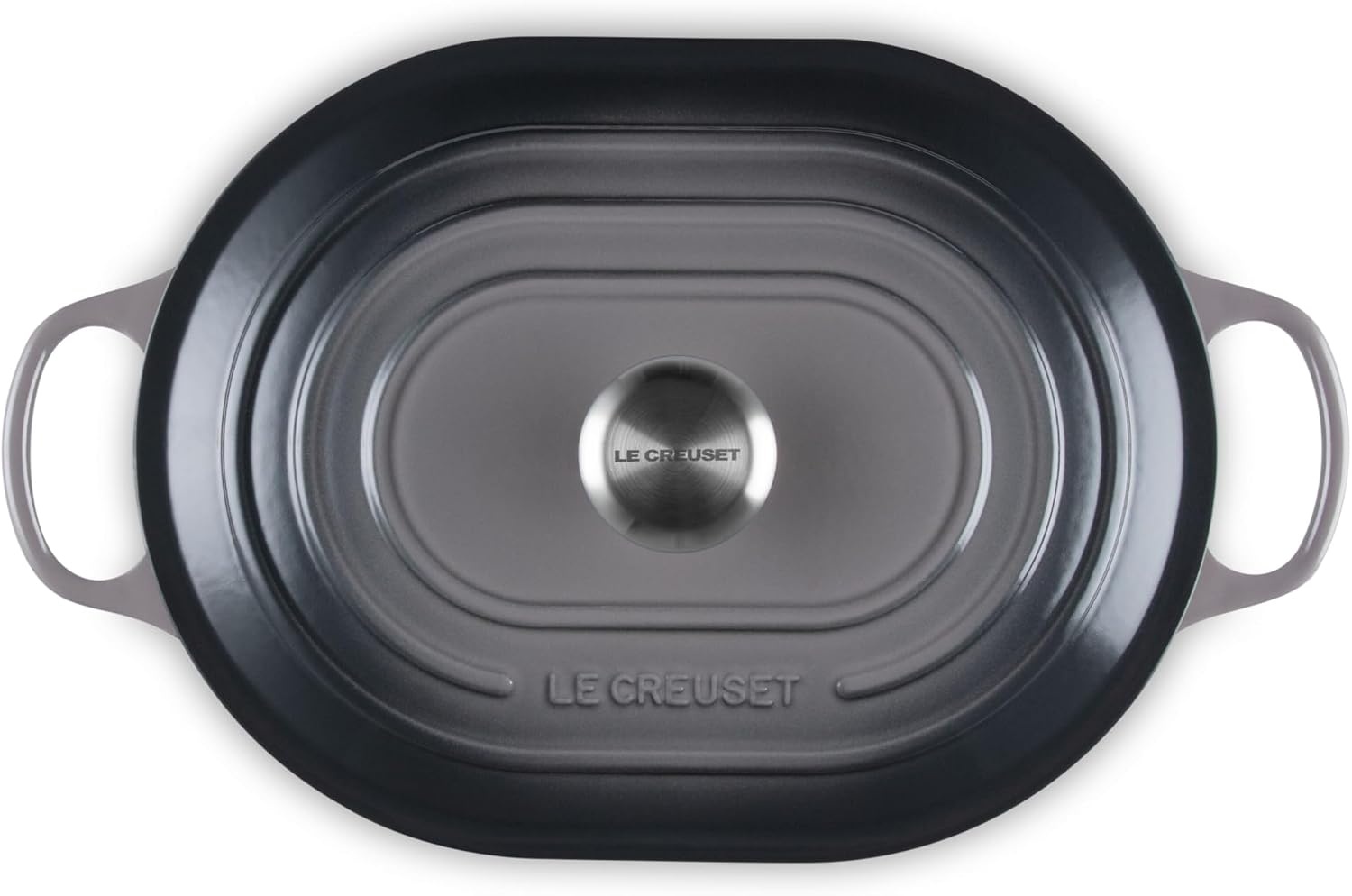 image:imageLe Creuset Enameled Cast Iron Signature Oval Casserole with Lid 375 qt Sea SaltOyster