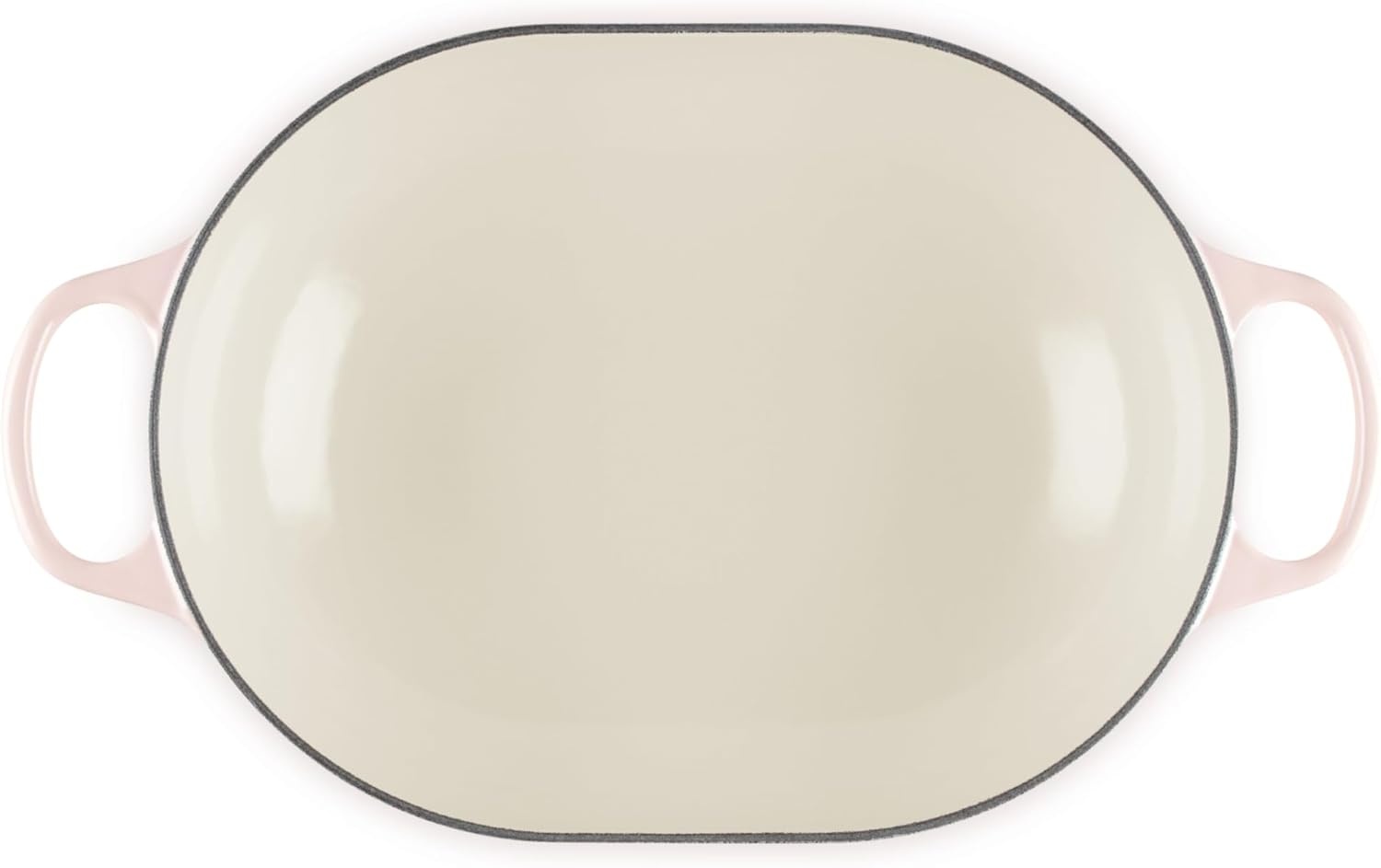 image:imageLe Creuset Enameled Cast Iron Signature Oval Casserole with Lid 375 qt Sea SaltPeche