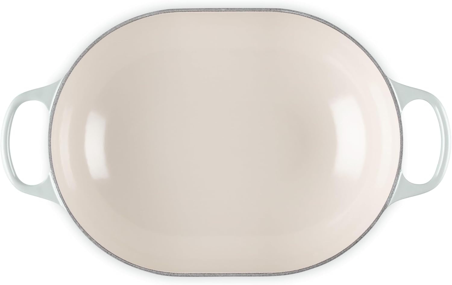 image:imageLe Creuset Enameled Cast Iron Signature Oval Casserole with Lid 375 qt Sea SaltSea Salt
