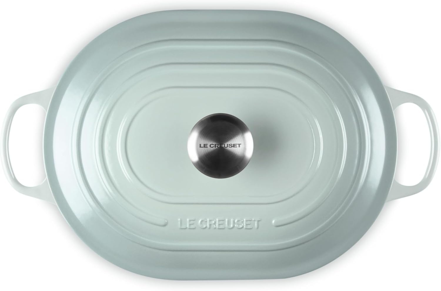 image:imageLe Creuset Enameled Cast Iron Signature Oval Casserole with Lid 375 qt Sea SaltSea Salt