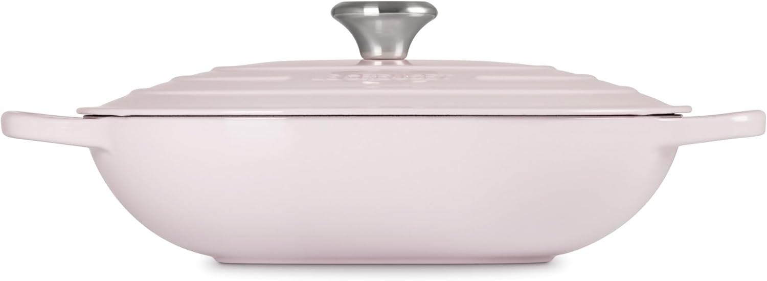 image:imageLe Creuset Enameled Cast Iron Signature Oval Casserole with Lid 375 qt Sea SaltShallot