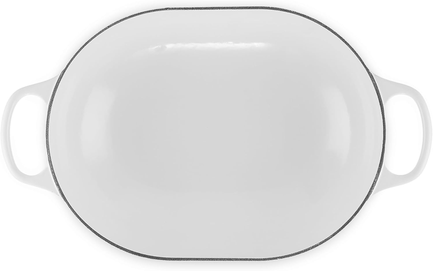 image:imageLe Creuset Enameled Cast Iron Signature Oval Casserole with Lid 375 qt Sea SaltWhite