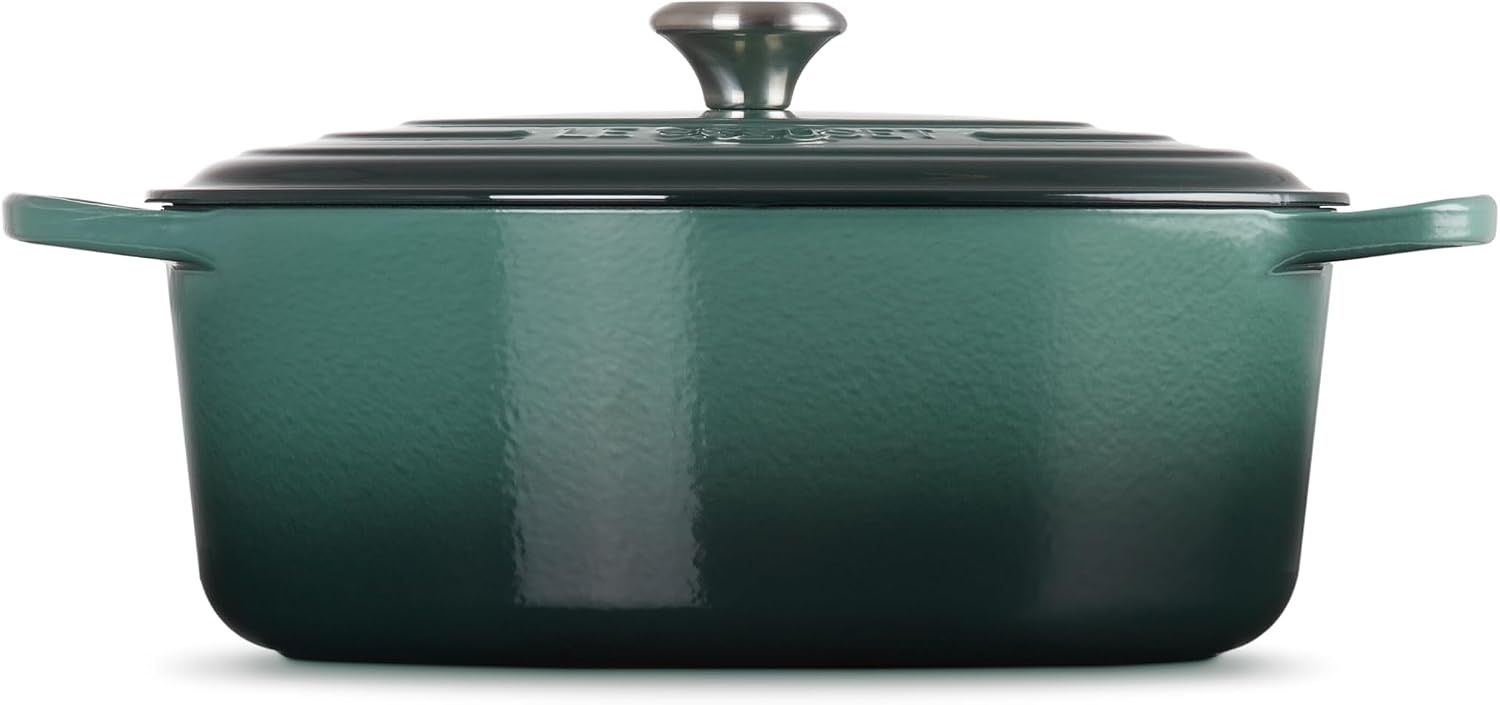 image:imageLe Creuset Enameled Cast Iron Signature Oval Dutch Oven 8 qt CeriseArtichaut