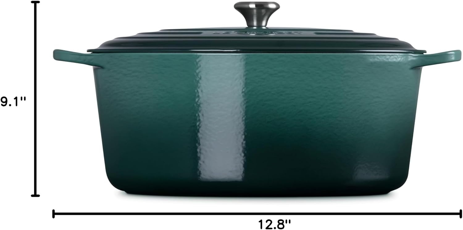 image:imageLe Creuset Enameled Cast Iron Signature Oval Dutch Oven 8 qt CeriseArtichaut