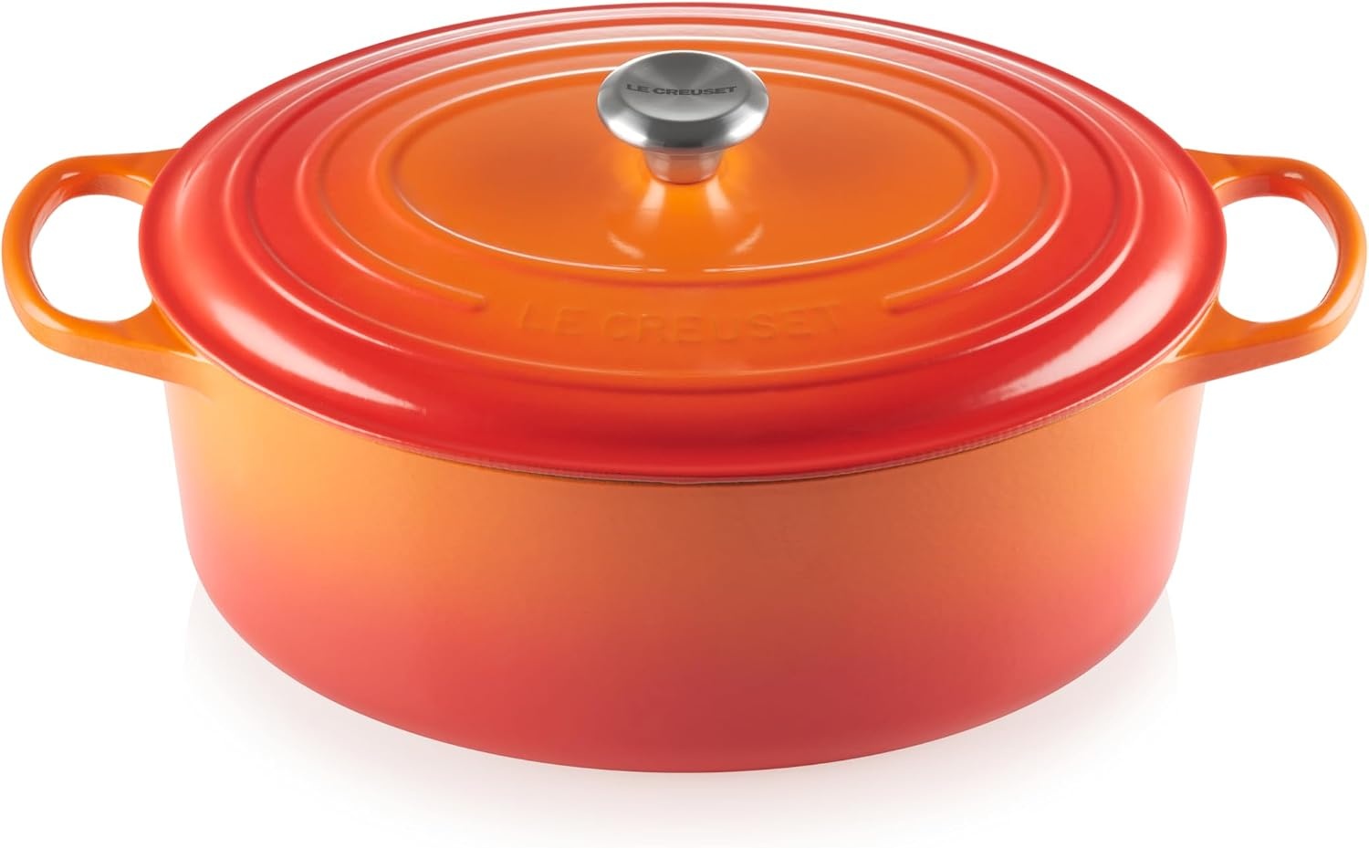 image:imageLe Creuset Enameled Cast Iron Signature Oval Dutch Oven 8 qt CeriseFlame