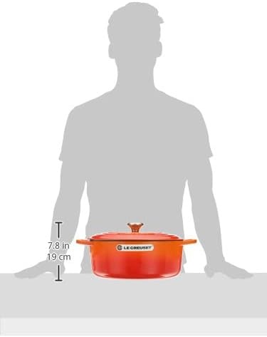image:imageLe Creuset Enameled Cast Iron Signature Oval Dutch Oven 8 qt CeriseFlame