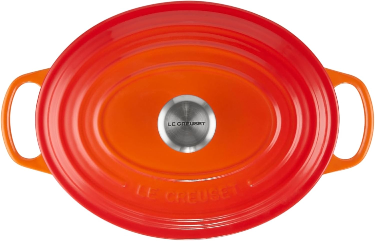 image:imageLe Creuset Enameled Cast Iron Signature Oval Dutch Oven 8 qt CeriseFlame