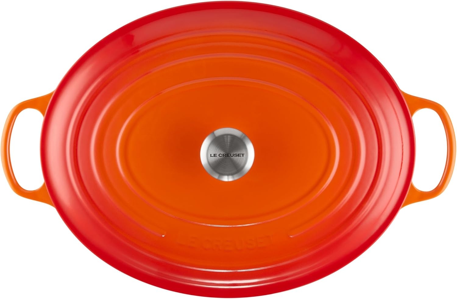image:imageLe Creuset Enameled Cast Iron Signature Oval Dutch Oven 8 qt CeriseFlame