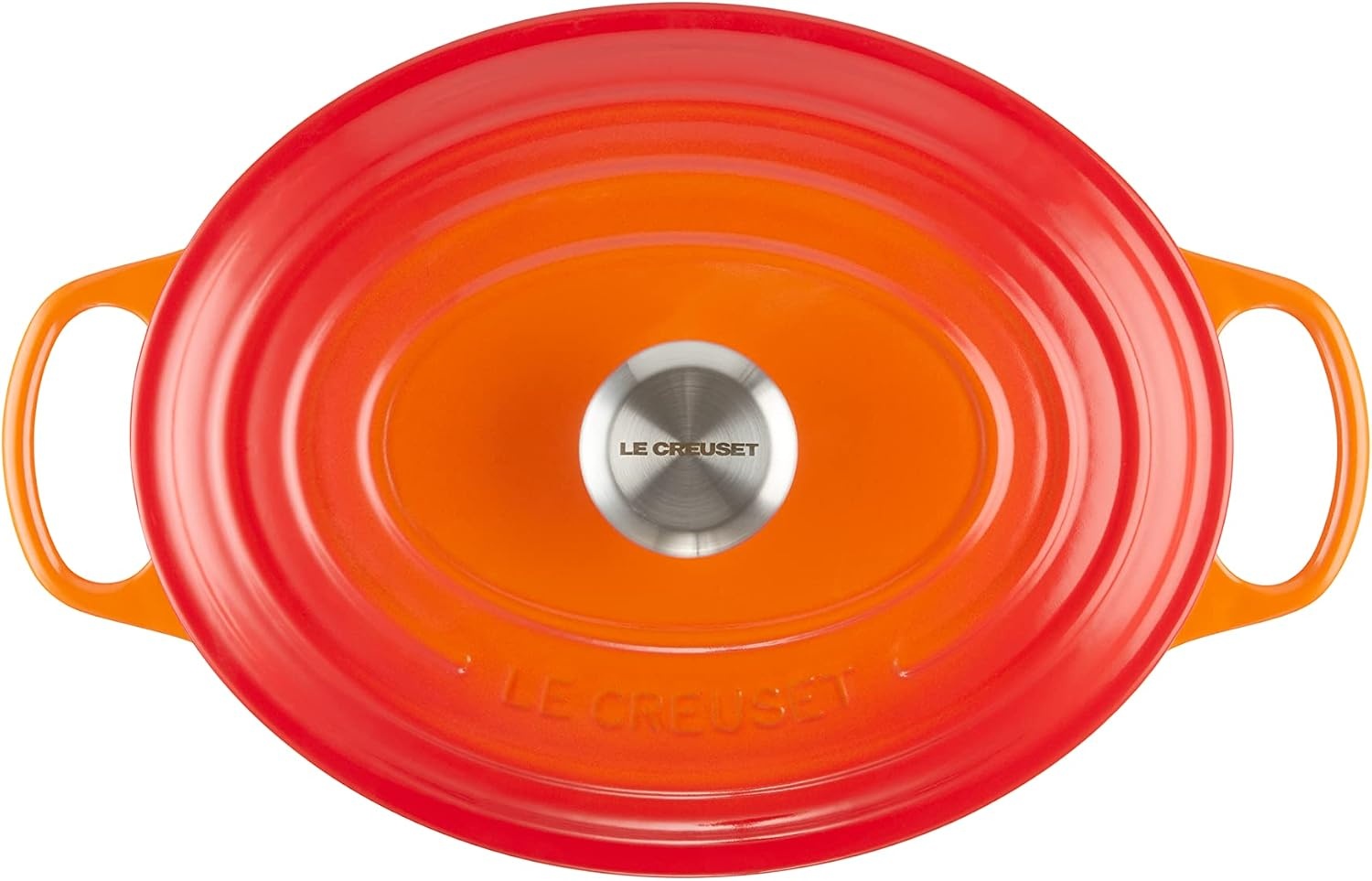 image:imageLe Creuset Enameled Cast Iron Signature Oval Dutch Oven 8 qt CeriseFlame