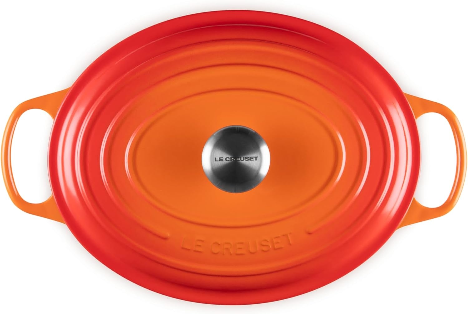 image:imageLe Creuset Enameled Cast Iron Signature Oval Dutch Oven 8 qt CeriseFlame