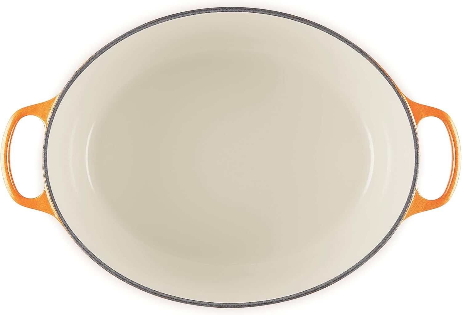 image:imageLe Creuset Enameled Cast Iron Signature Oval Dutch Oven 8 qt CeriseFlamme Doree