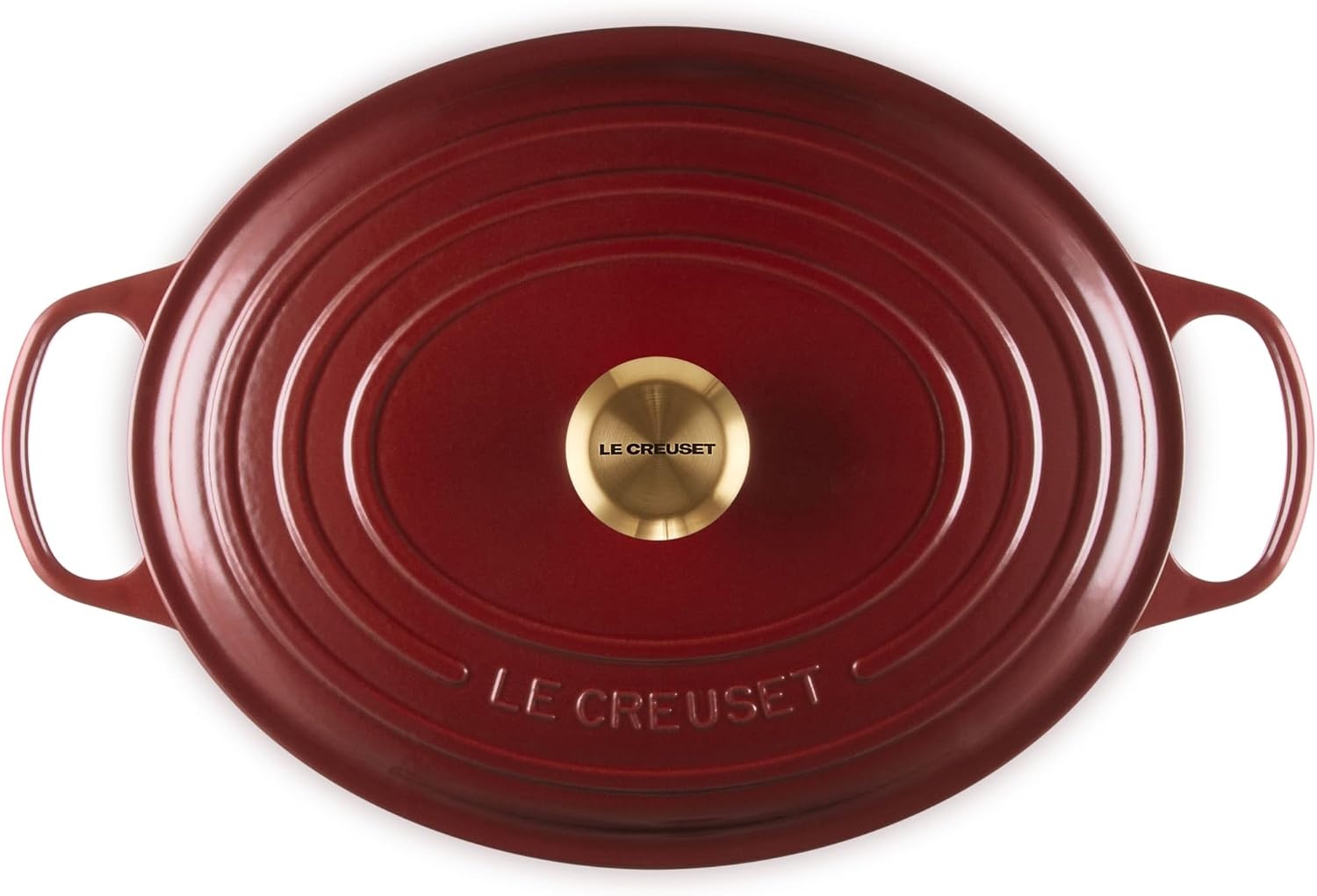 image:imageLe Creuset Enameled Cast Iron Signature Oval Dutch Oven 8 qt CeriseGarnet