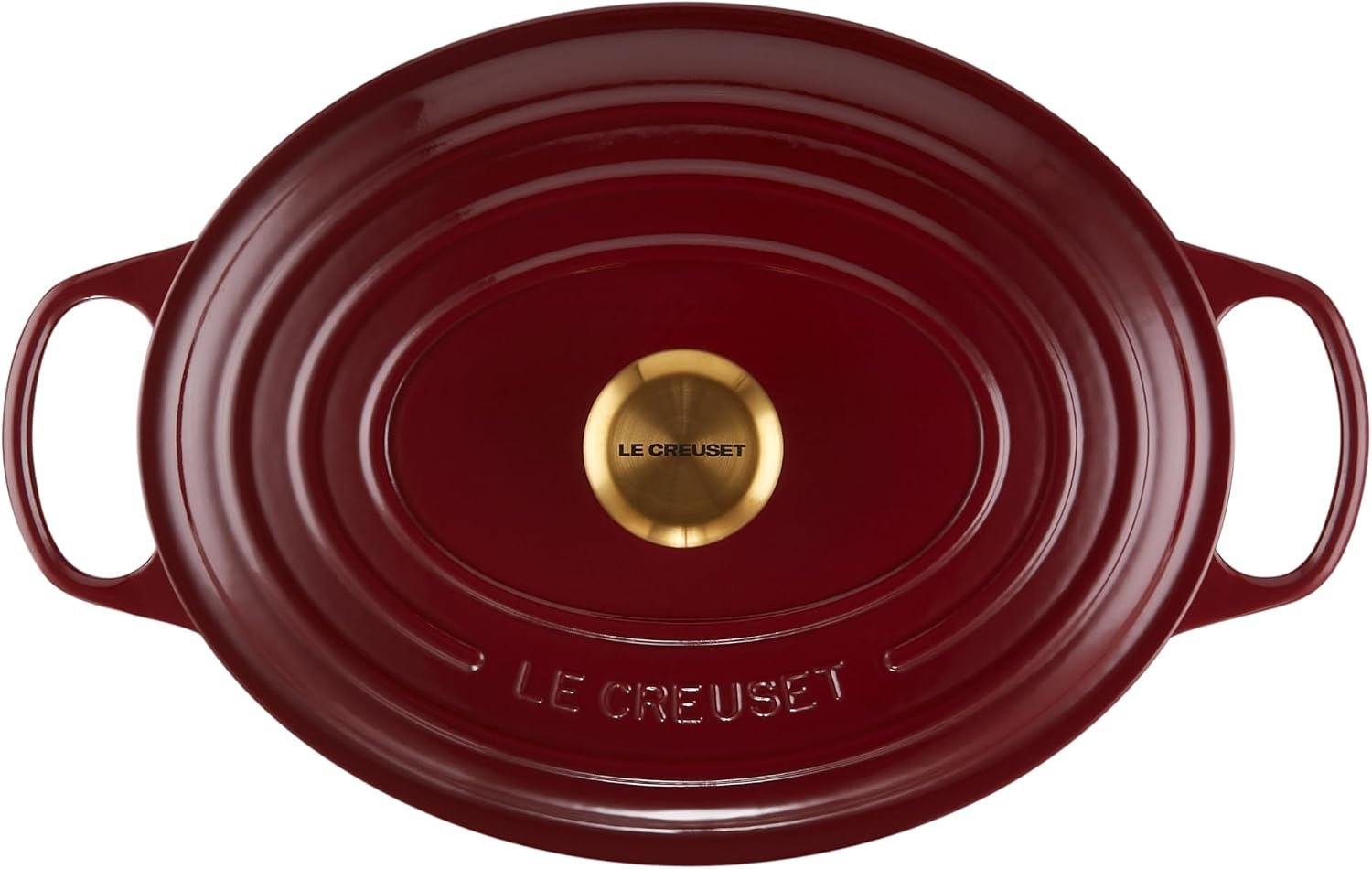 image:imageLe Creuset Enameled Cast Iron Signature Oval Dutch Oven 8 qt CeriseGarnet