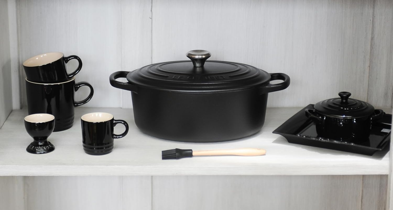 image:imageLe Creuset Enameled Cast Iron Signature Oval Dutch Oven 8 qt CeriseLicorice
