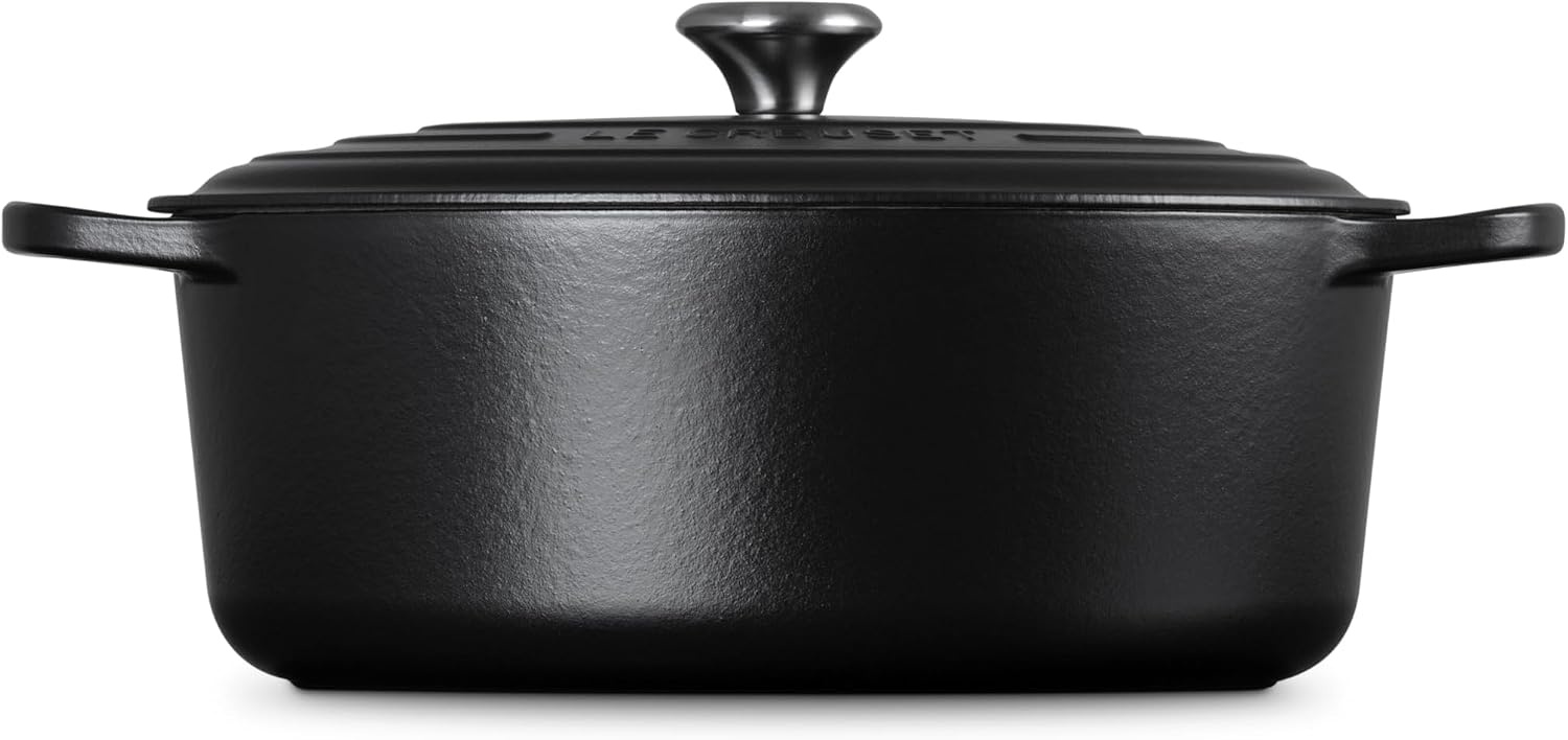 image:imageLe Creuset Enameled Cast Iron Signature Oval Dutch Oven 8 qt CeriseLicorice