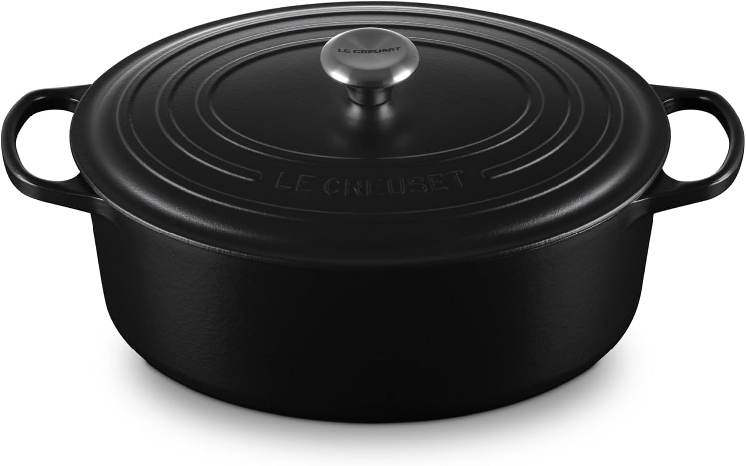 image:imageLe Creuset Enameled Cast Iron Signature Oval Dutch Oven 8 qt CeriseLicorice