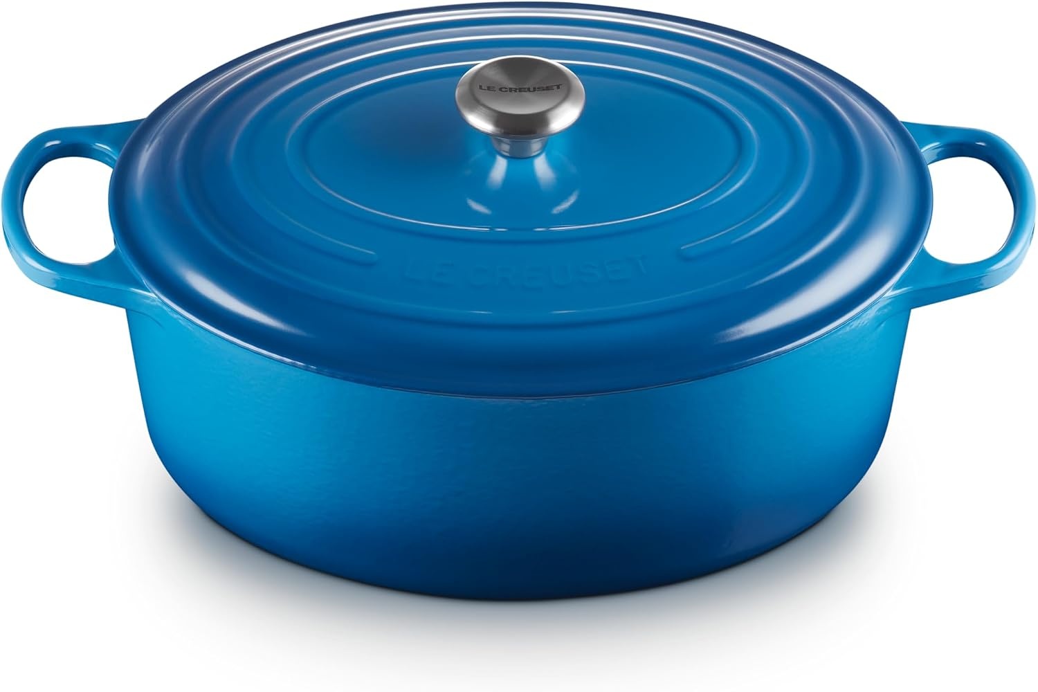image:imageLe Creuset Enameled Cast Iron Signature Oval Dutch Oven 8 qt CeriseMarseille
