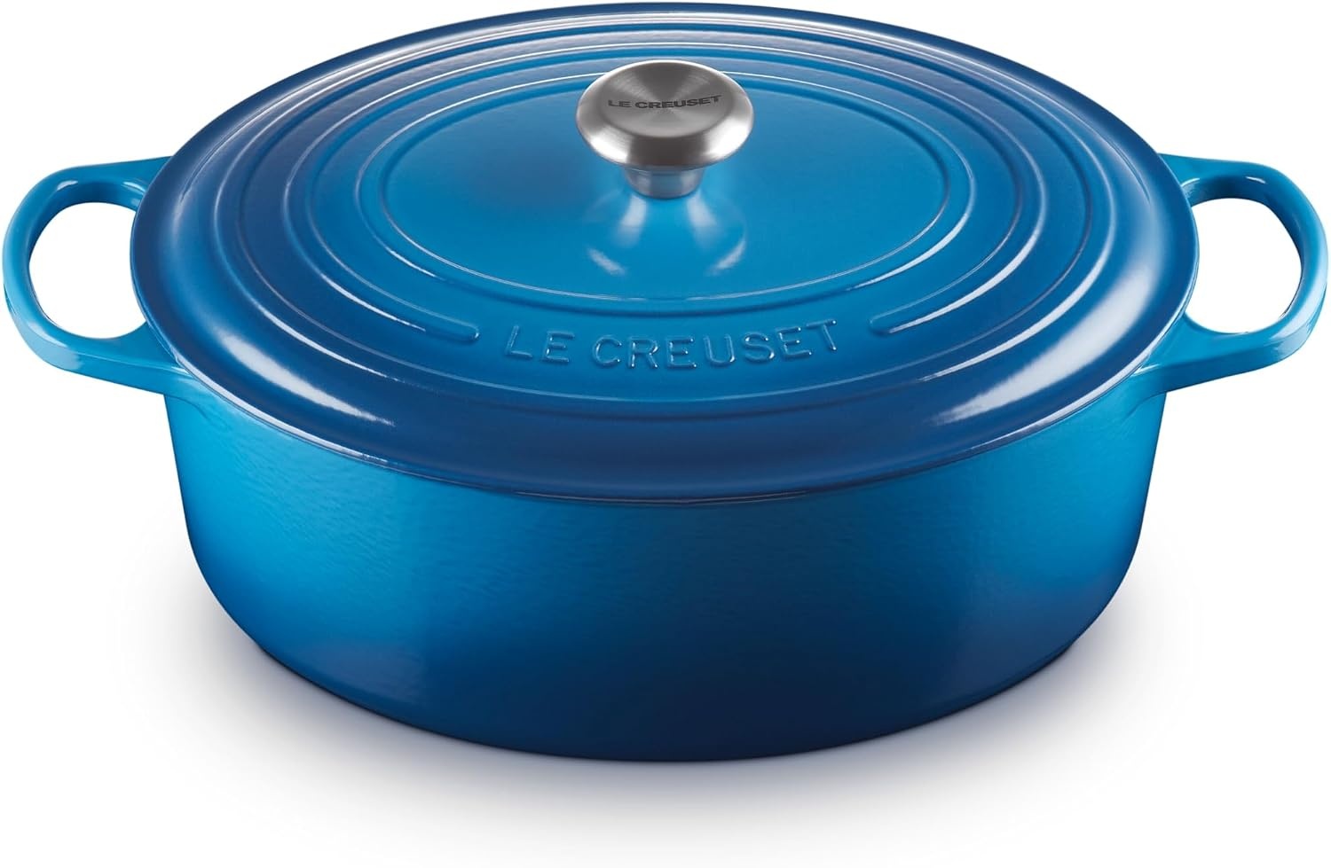 image:imageLe Creuset Enameled Cast Iron Signature Oval Dutch Oven 8 qt CeriseMarseille