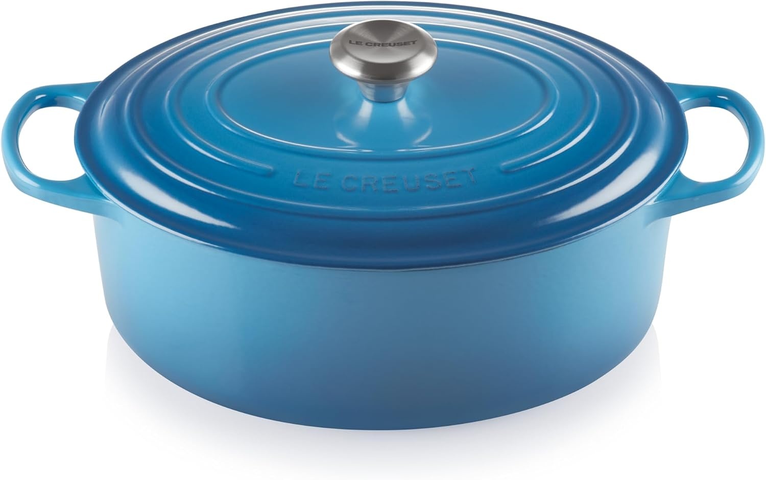 image:imageLe Creuset Enameled Cast Iron Signature Oval Dutch Oven 8 qt CeriseMarseille
