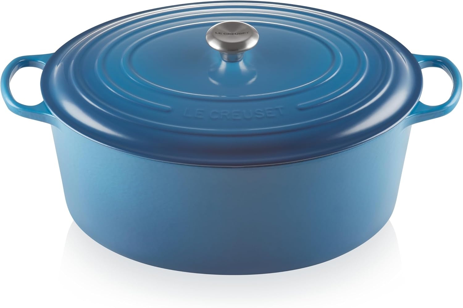 image:imageLe Creuset Enameled Cast Iron Signature Oval Dutch Oven 8 qt CeriseMarseille