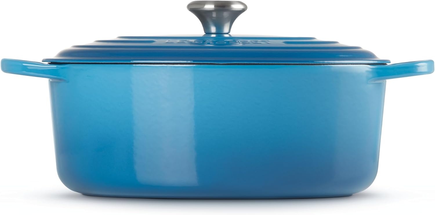 image:imageLe Creuset Enameled Cast Iron Signature Oval Dutch Oven 8 qt CeriseMarseille