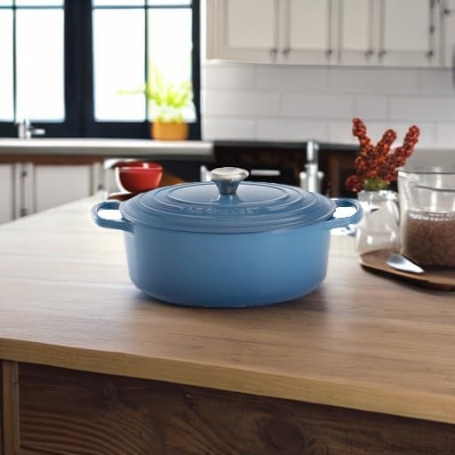image:imageLe Creuset Enameled Cast Iron Signature Oval Dutch Oven 8 qt CeriseMarseille